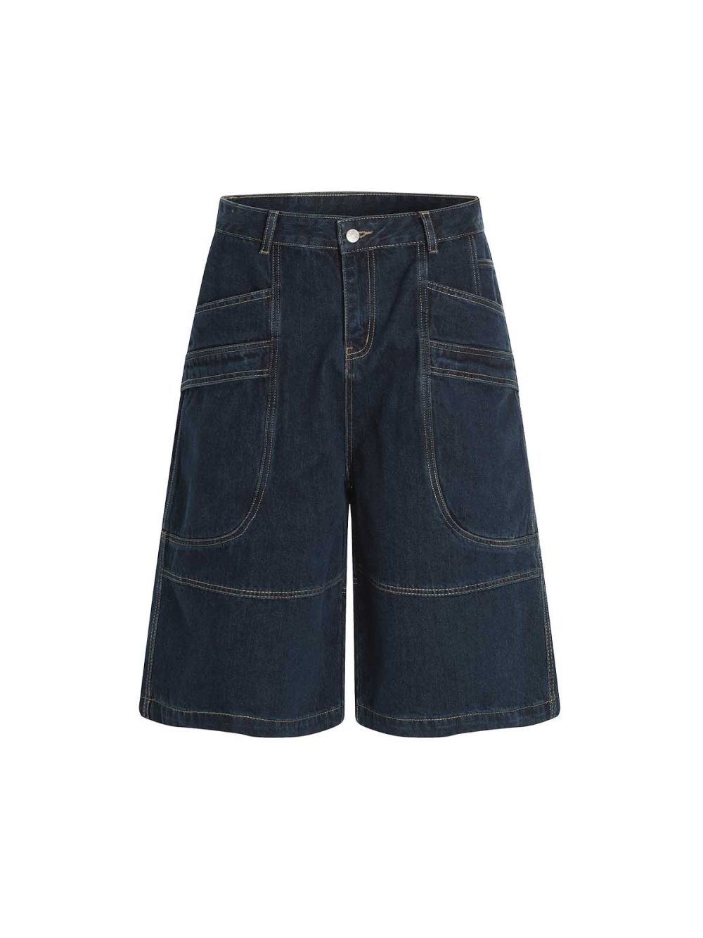 Pocket Straight-leg Mid-rise Jeans - Image 2