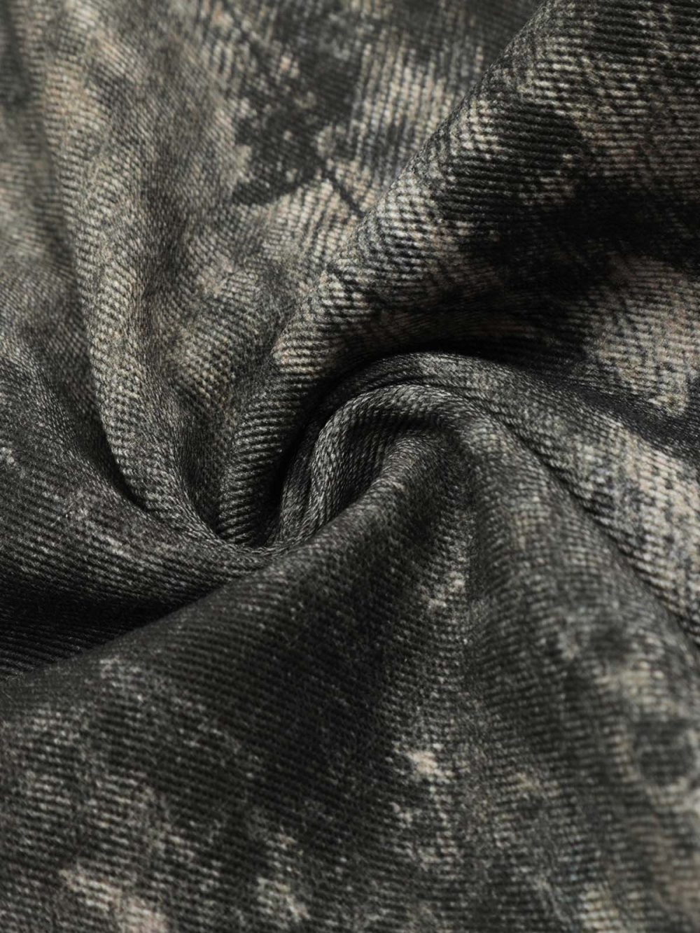 Camouflage Printed Tie-Dye Straight Jeans - Image 8