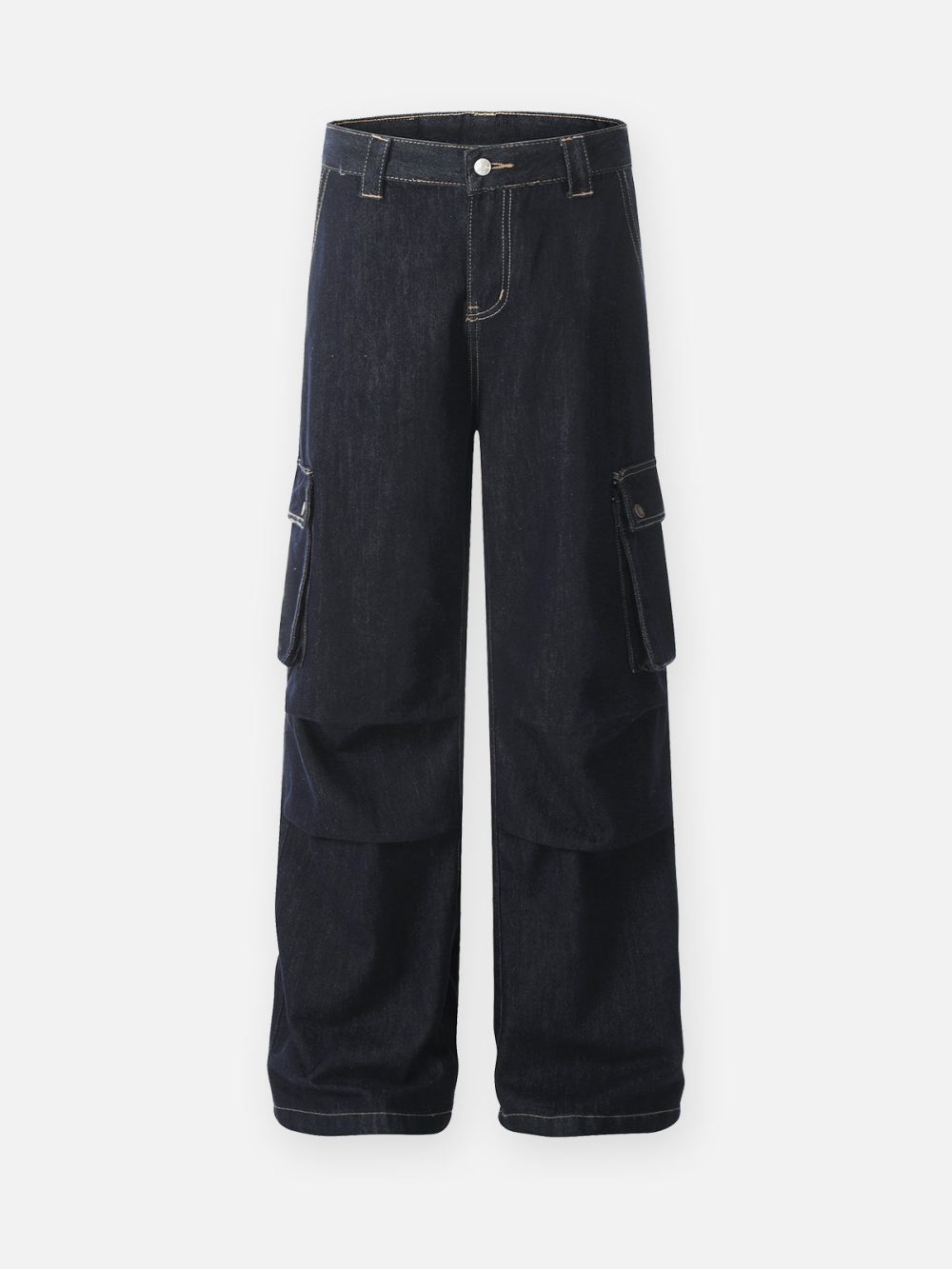 Stylish Streetwear Multi-Pocket Jeans