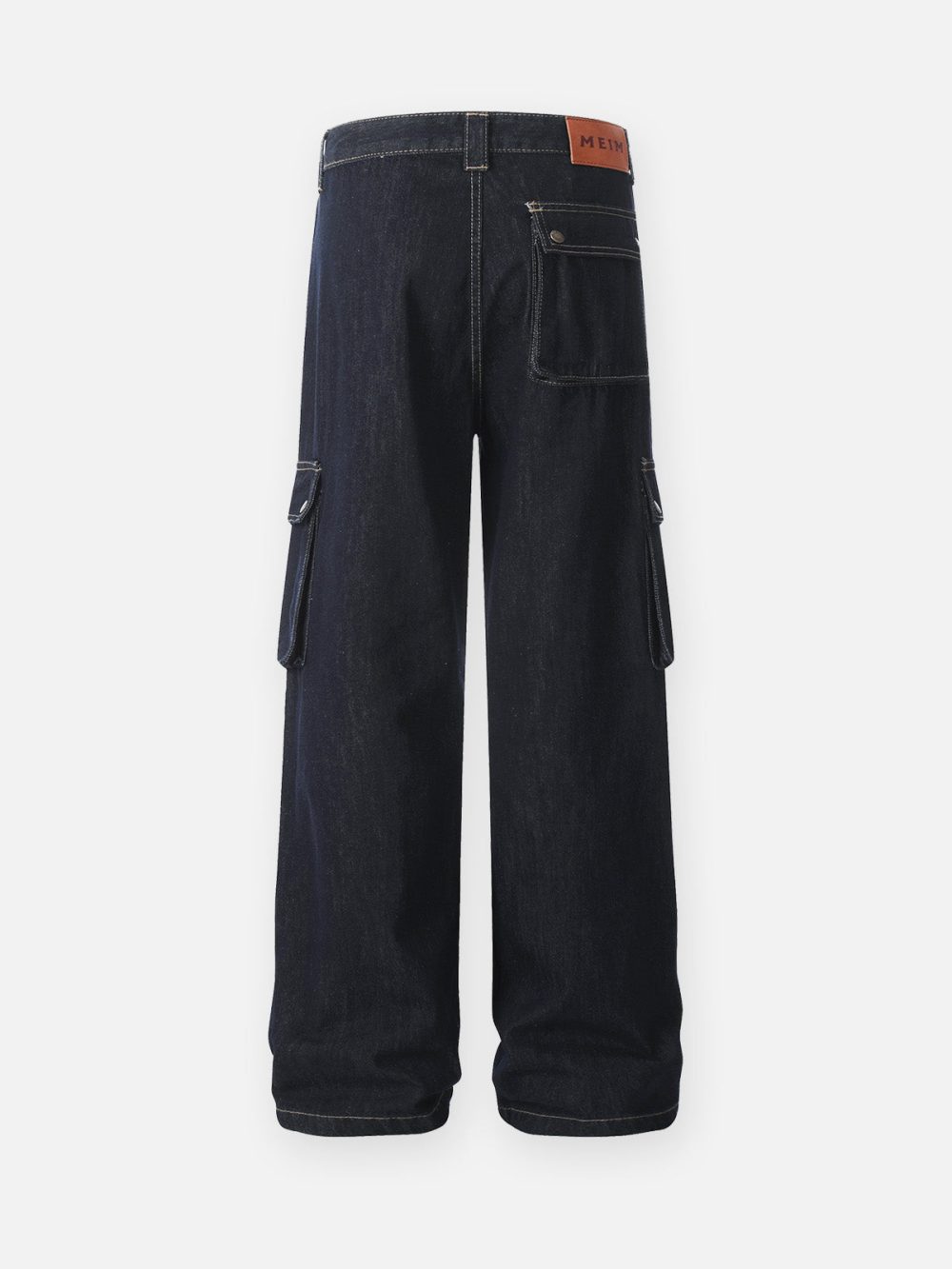Stylish Streetwear Multi-Pocket Jeans - Image 3
