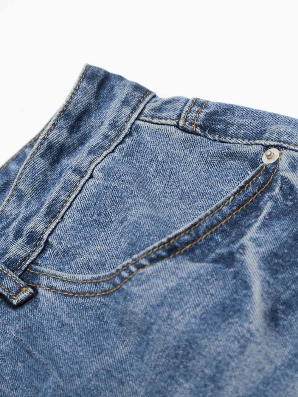 Blue Straight-leg Center-crease Jeans - Image 6