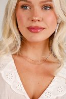 Michelle Gold Pearl Layered Necklace