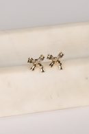 Stephanie Gold Bow Earrings