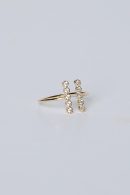 Aria Gold Rhinestone Ring