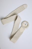 Keep It Together Ivory Straw Belt