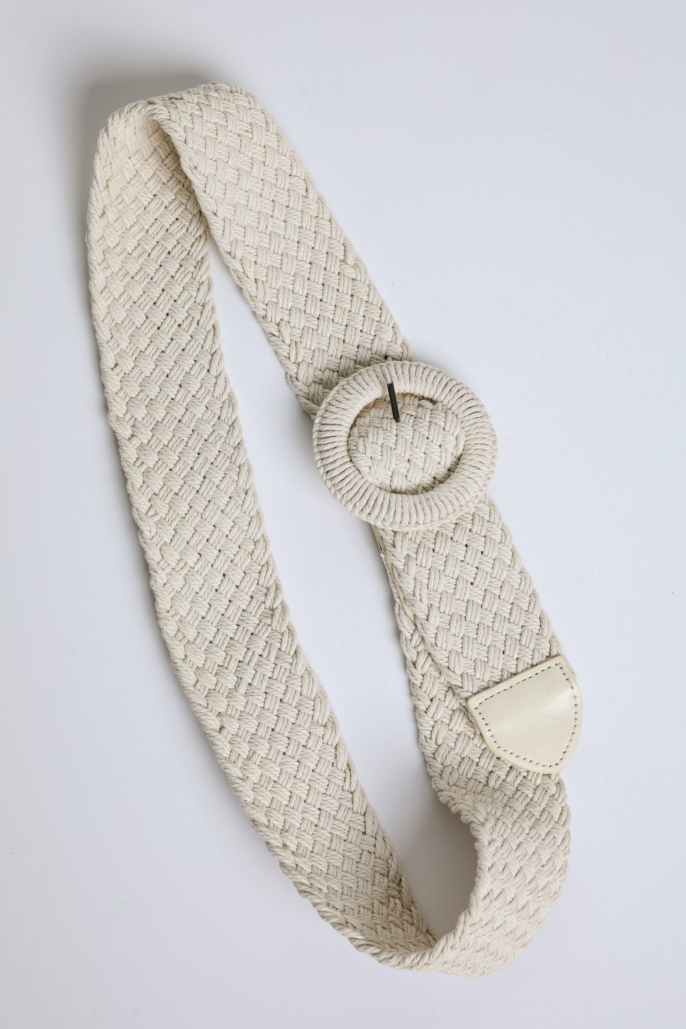 Keep It Together Ivory Straw Belt - Image 4