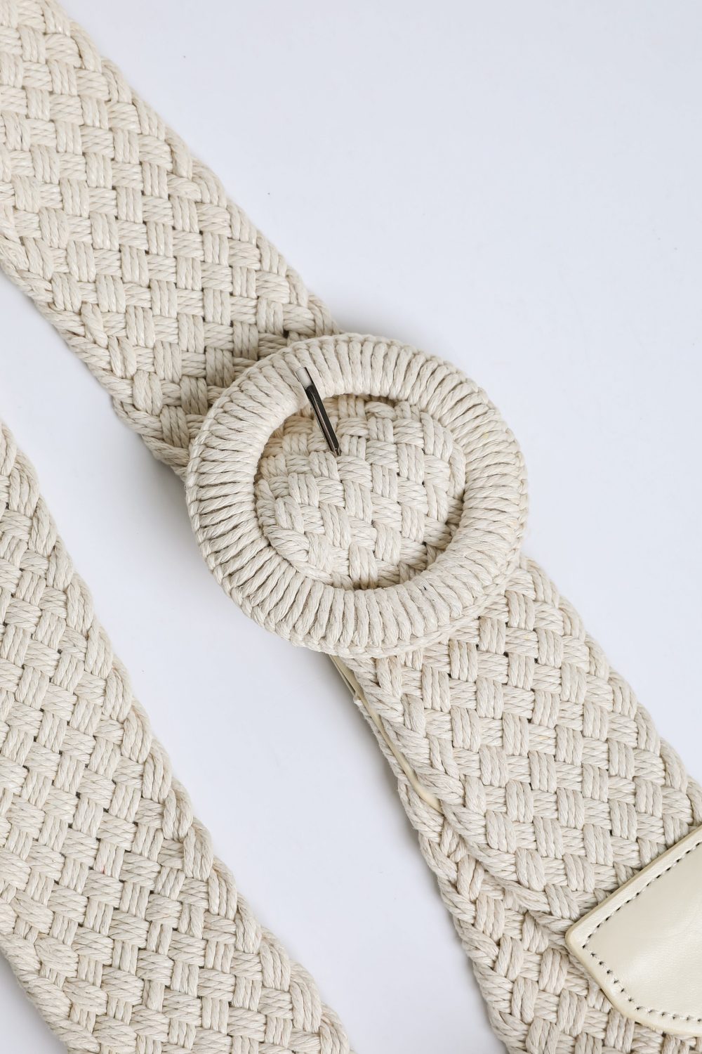 Keep It Together Ivory Straw Belt - Image 2