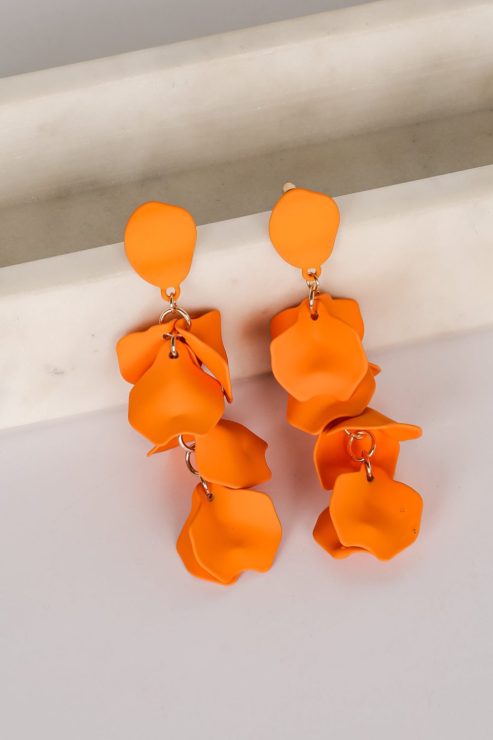 Dorothy Orange Statement Earrings - Image 3
